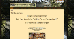 Desktop Screenshot of griffon-vom-feistenbach.com